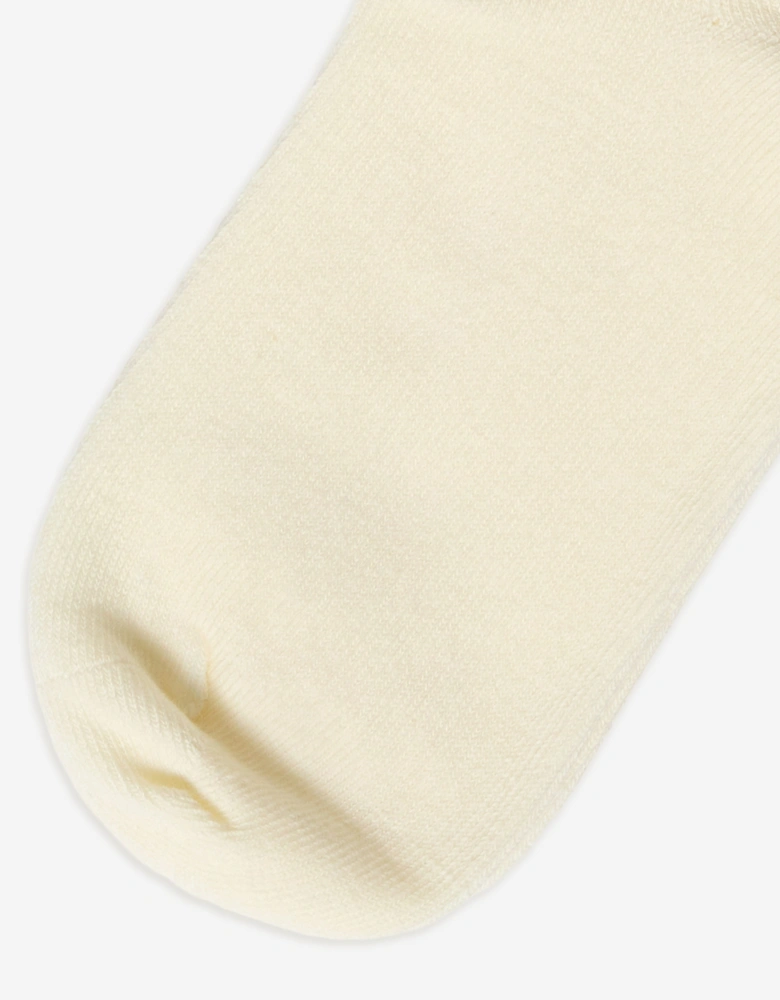 Girls Logo Socks in Ivory