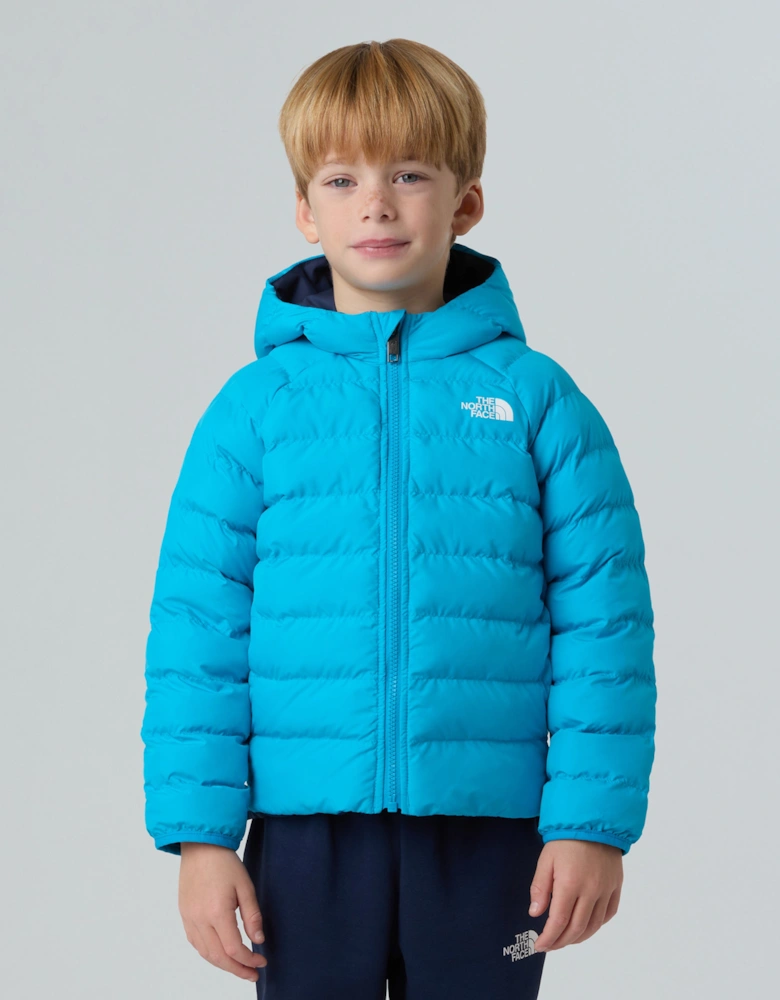 Kids Reversible Perrito Hooded Jacket in Blue