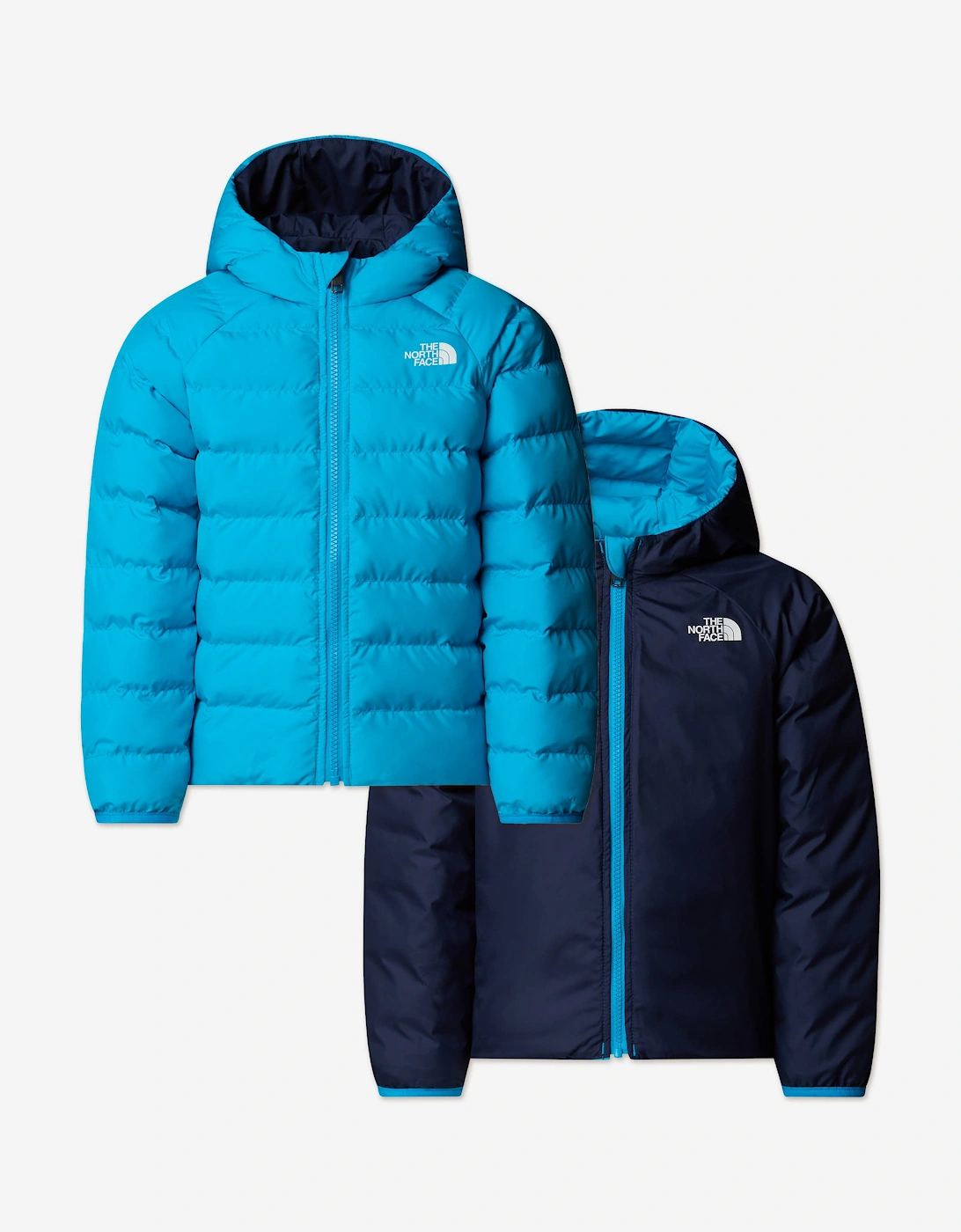 Kids Reversible Perrito Hooded Jacket in Blue, 7 of 6