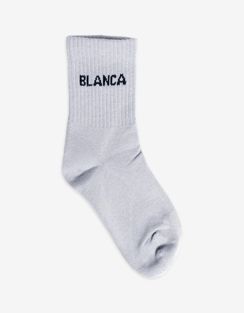 Girls Logo Socks in Grey