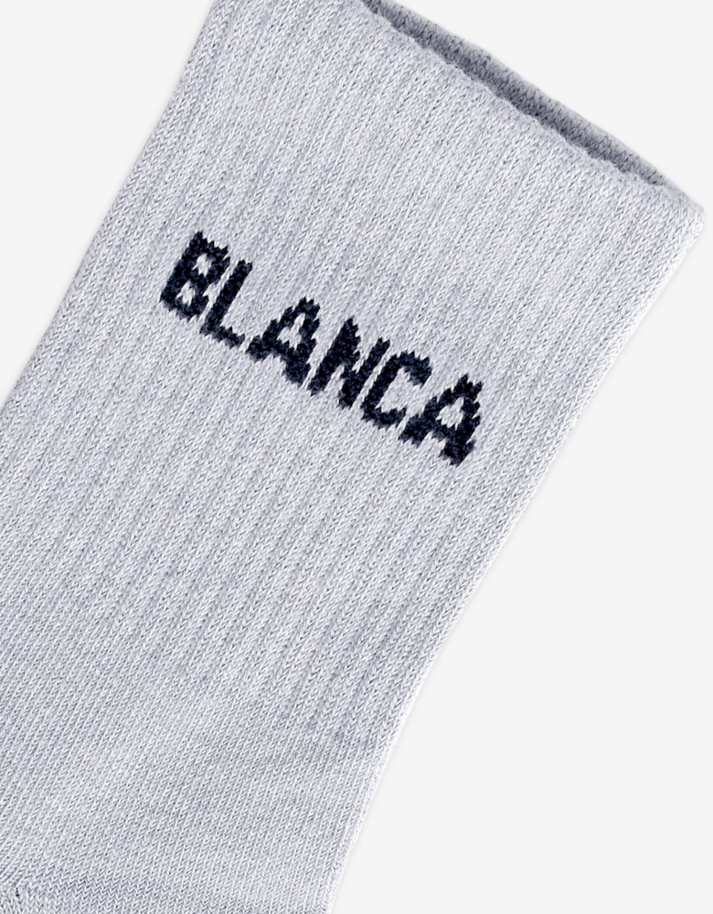 Girls Logo Socks in Grey