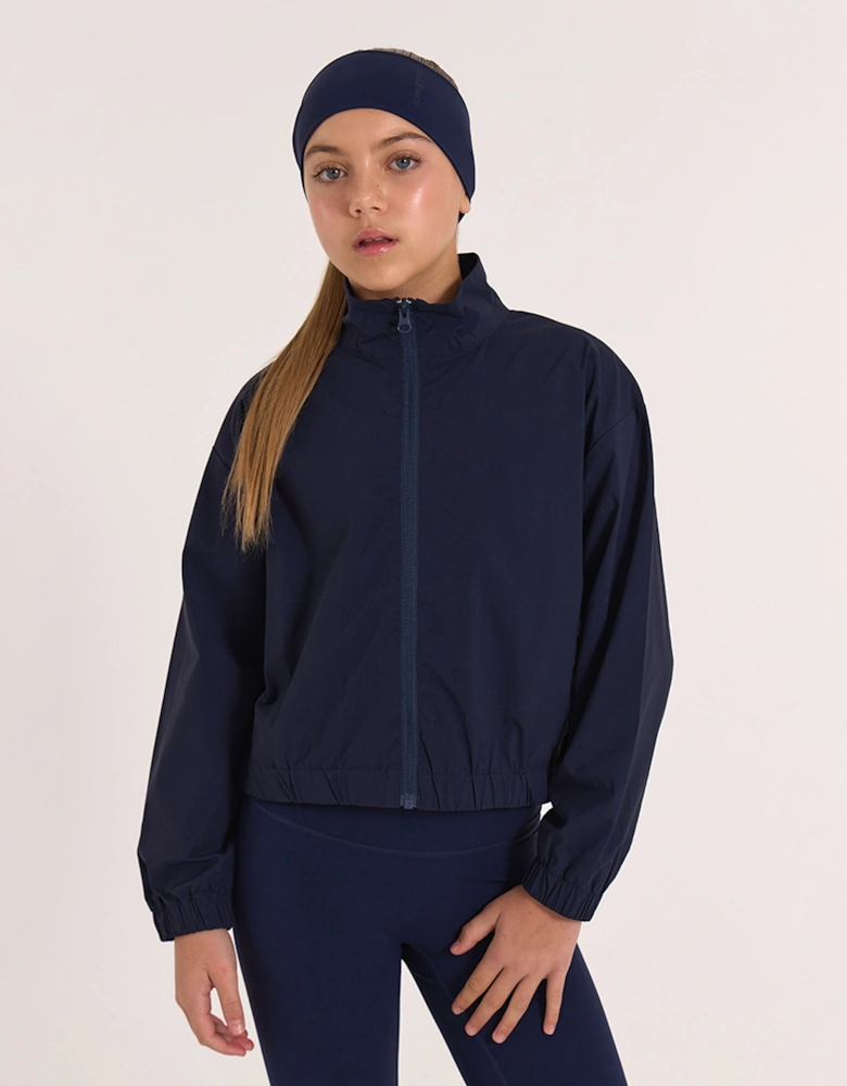 Girls Technical Jacket in Navy