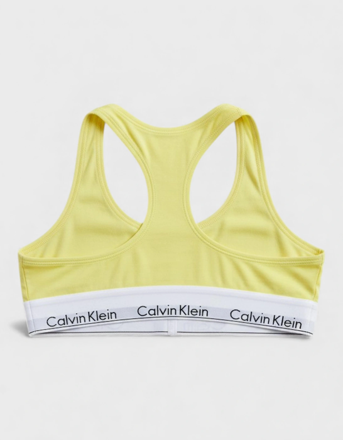Calvin Klein Unlined Logo Bralette Cyber Green