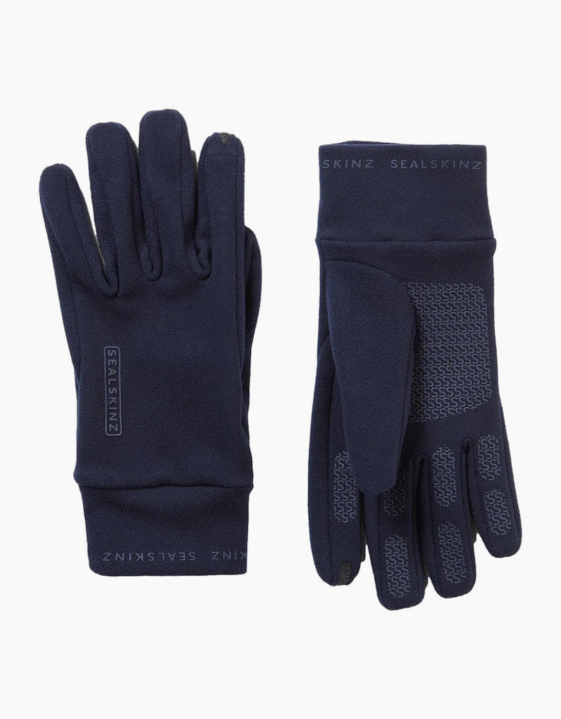 Men's Sealskinz Lenwade Micro Fleece Gloves Navy - Size: M