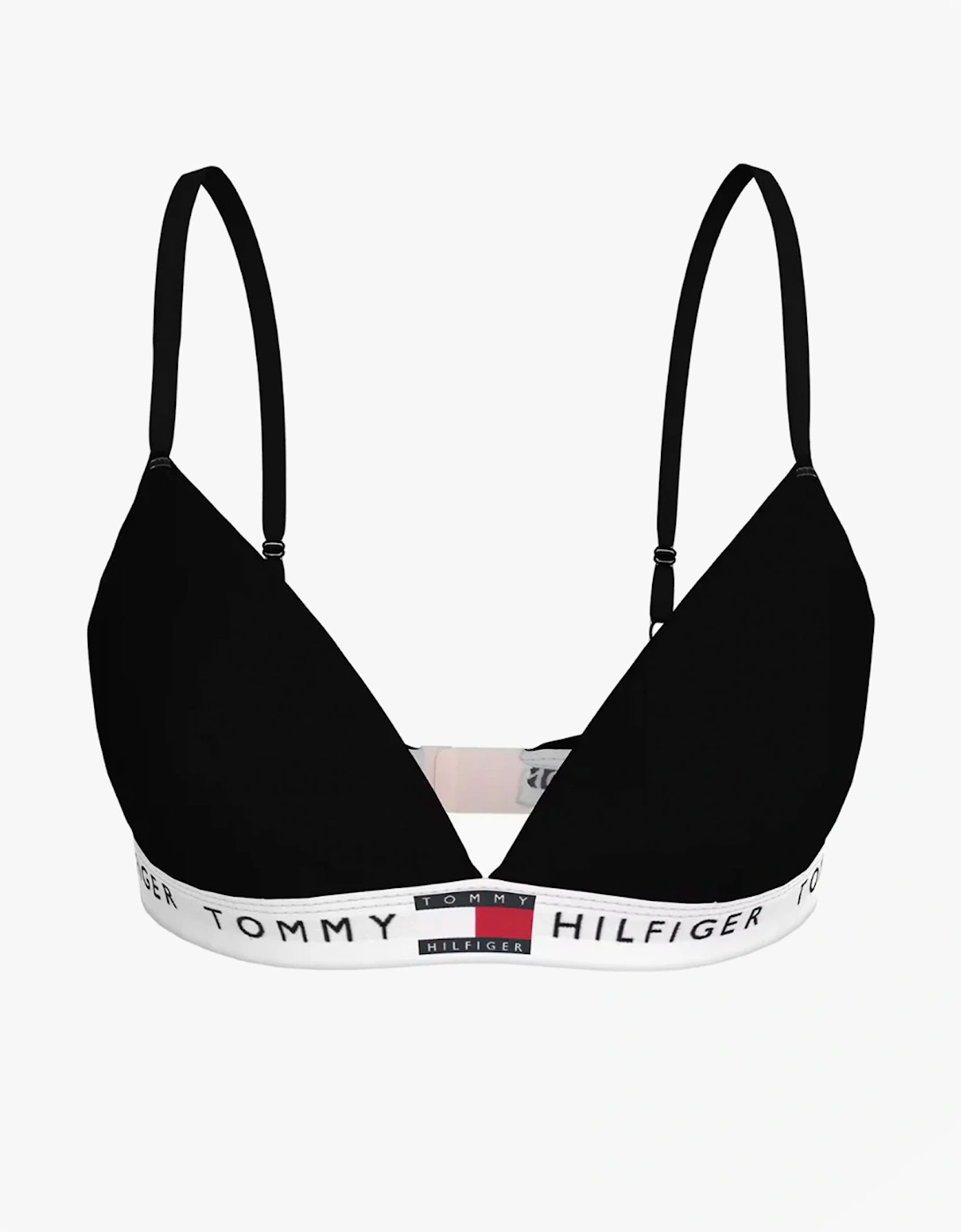 Women's Tommy Hilfiger RP TRIANGLE BRA Womens Black - Size: SMALL