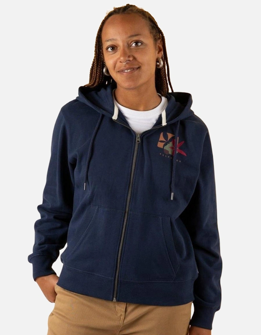 Womens Balance Wild Zip Up Hoodie, 2 of 1