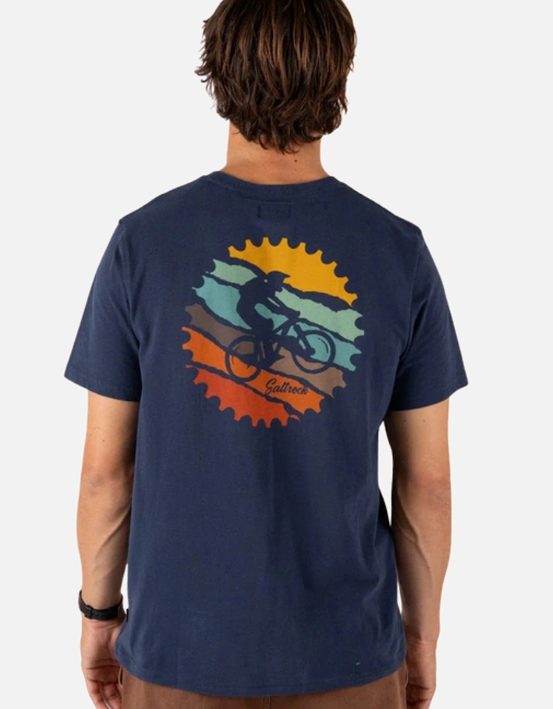 Mens MTB Colour Graphic Short Sleeve T-Shirt, 2 of 1