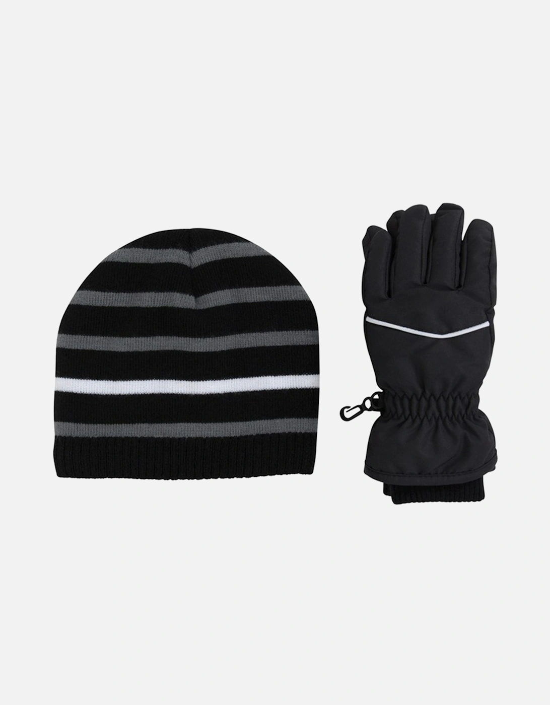 Childrens/Kids Line Isotherm Hat And Gloves Set, 5 of 4