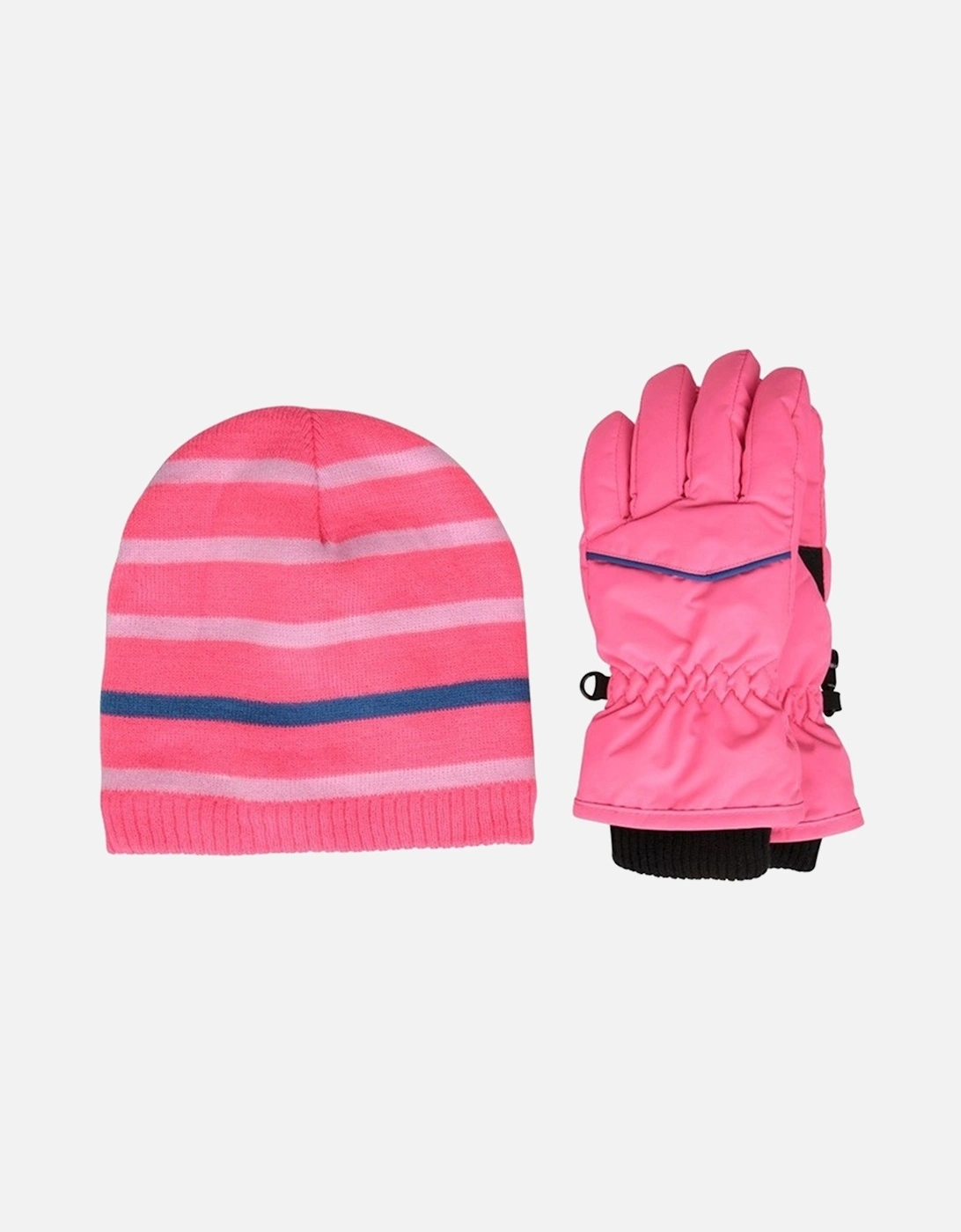 Childrens/Kids Line Isotherm Hat And Gloves Set, 4 of 3