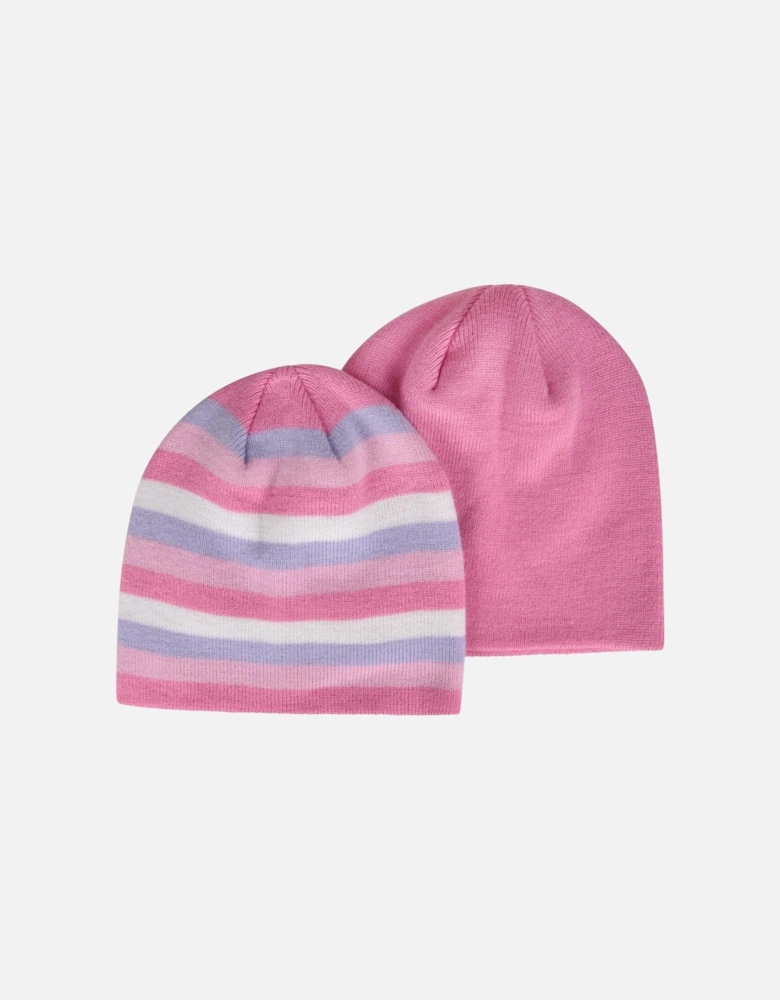 Childrens/Kids Assorted Designs Beanie (Pack of 2)
