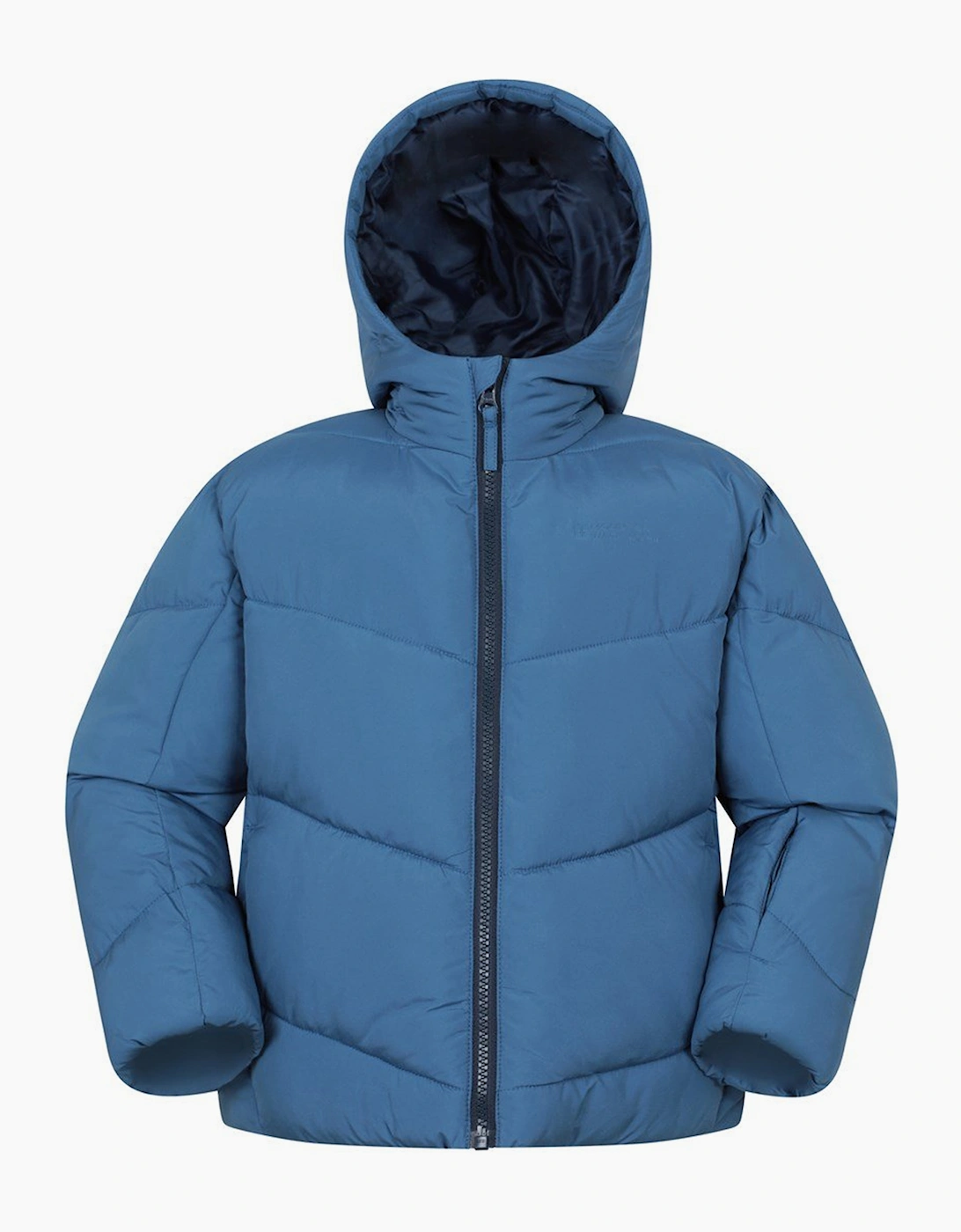 Mountain Warehouse Boys Blue  Childrens/ Cortina Water Resistant Padded Ski Jacket - Size 7 Years/8 Years Kids