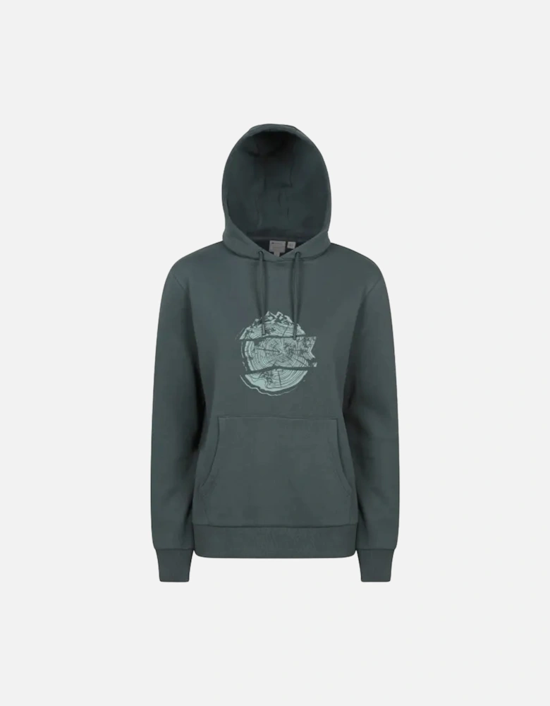 Womens/Ladies Mountain Ring Regular Hoodie