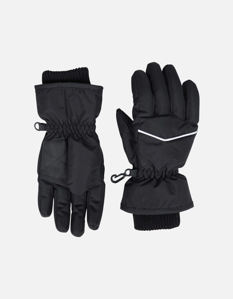 Childrens/Kids Faux Fur Lined Isotherm Snow Gloves