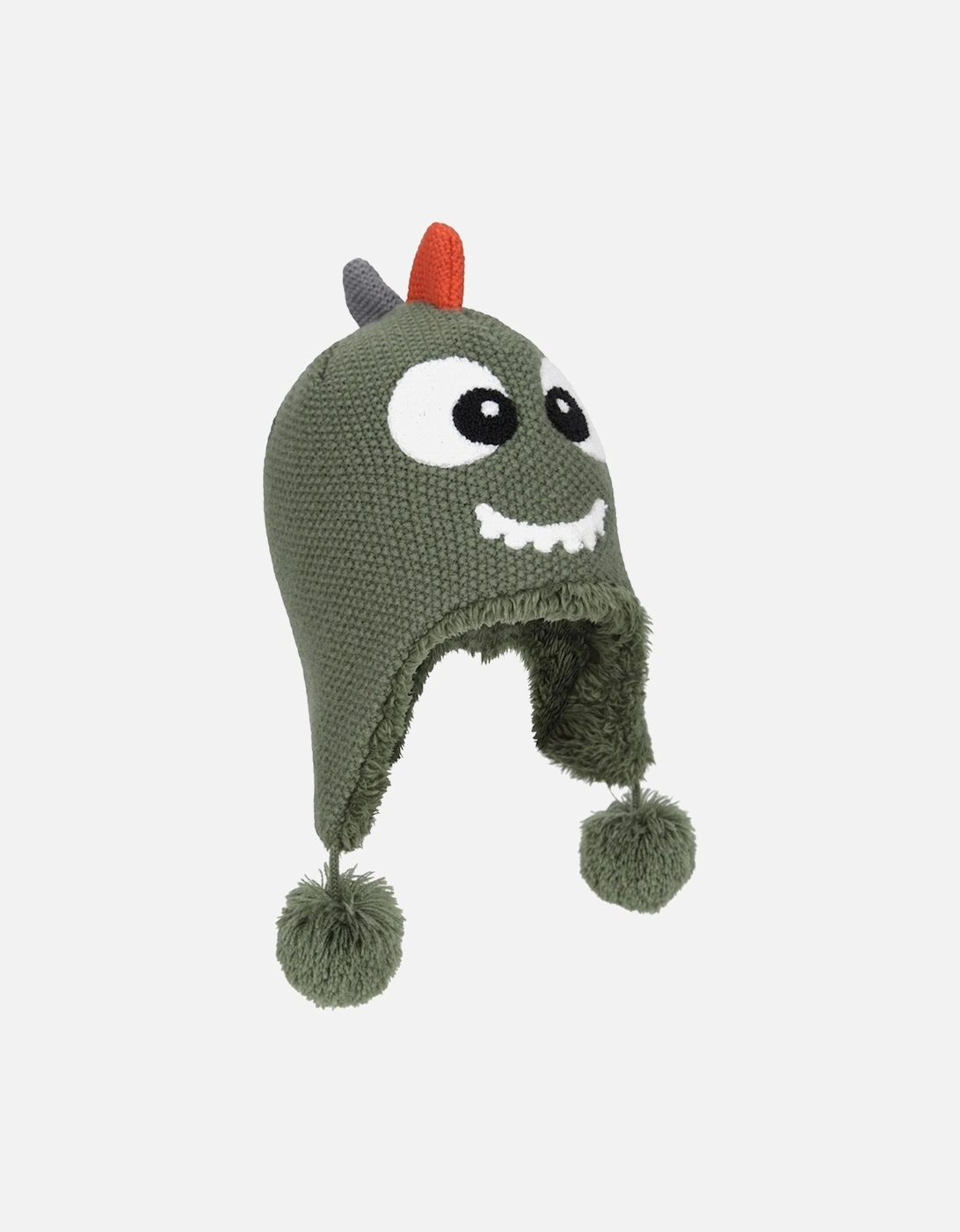 Childrens/Kids Dragon Faux Fur Lined Hat And Gloves Set