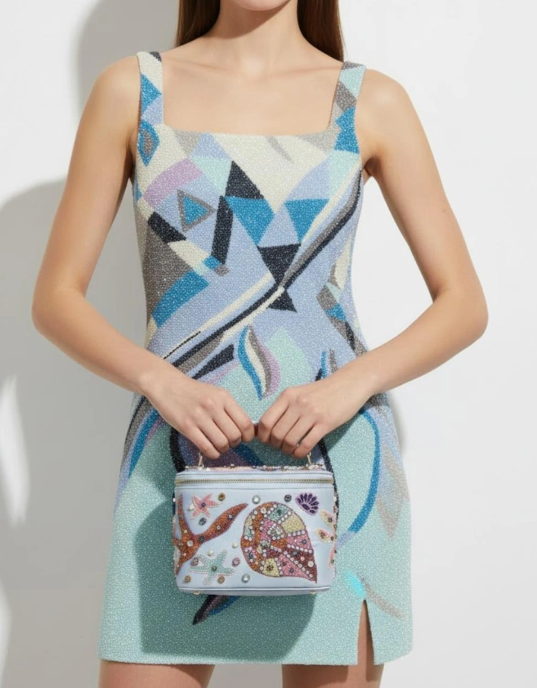 Selene Vanity Blue Makeup Bag