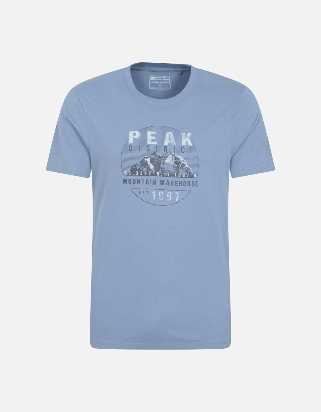 Mens Peak District Short-Sleeved T-Shirt, 2 of 1