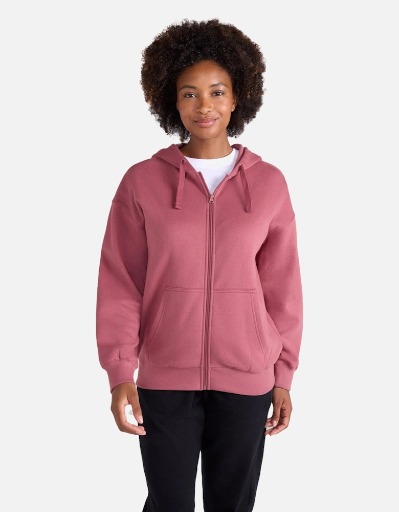 Womens/Ladies Poplar Full Zip Hoodie