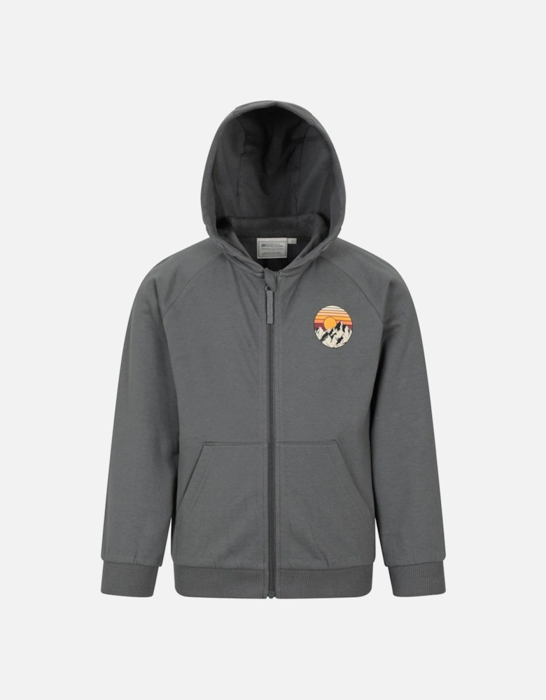 Childrens/Kids Sunset Mountain Full Zip Hoodie