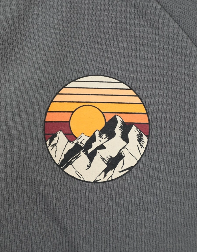 Childrens/Kids Sunset Mountain Full Zip Hoodie