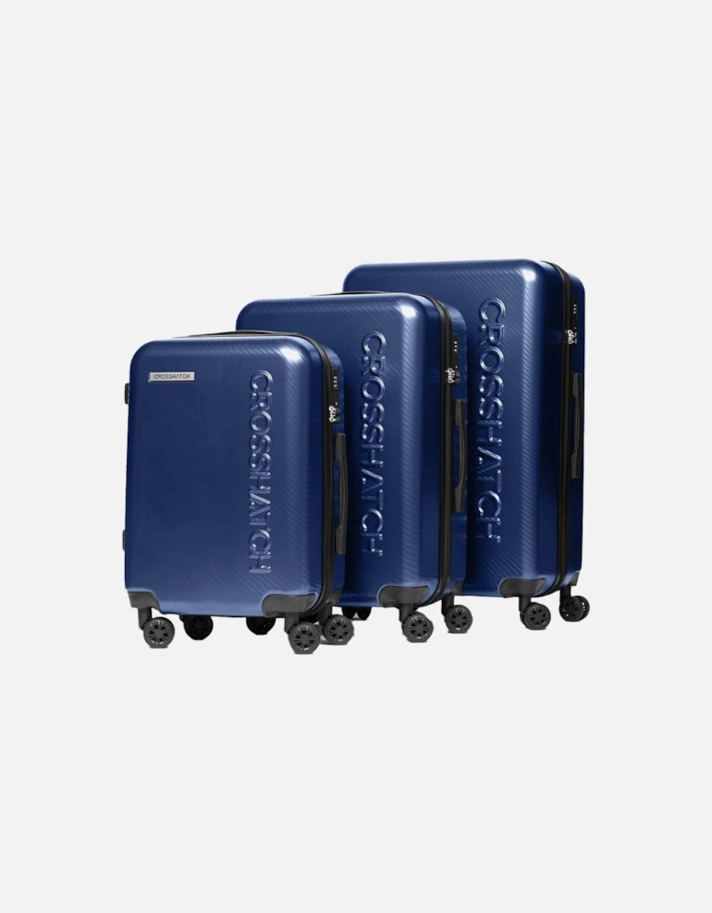 Escapade Embossed 4 Wheeled Suitcase (Pack of 3)