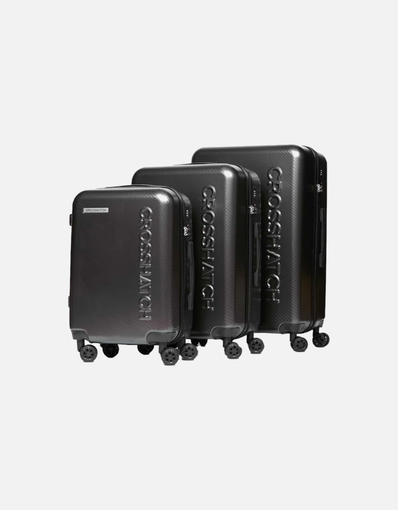 Escapade Embossed 4 Wheeled Suitcase (Pack of 3)