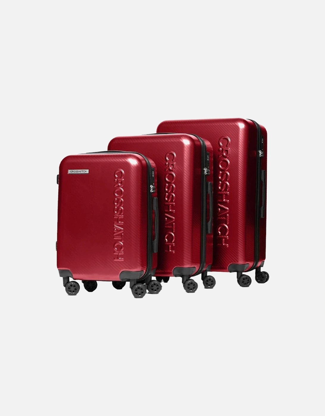 Escapade Embossed 4 Wheeled Suitcase (Pack of 3), 4 of 3