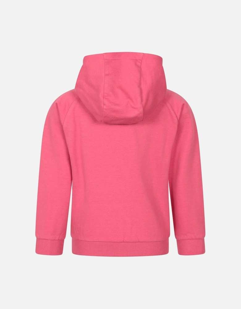 Childrens/Kids Rainbow Heart Full Zip Hoodie