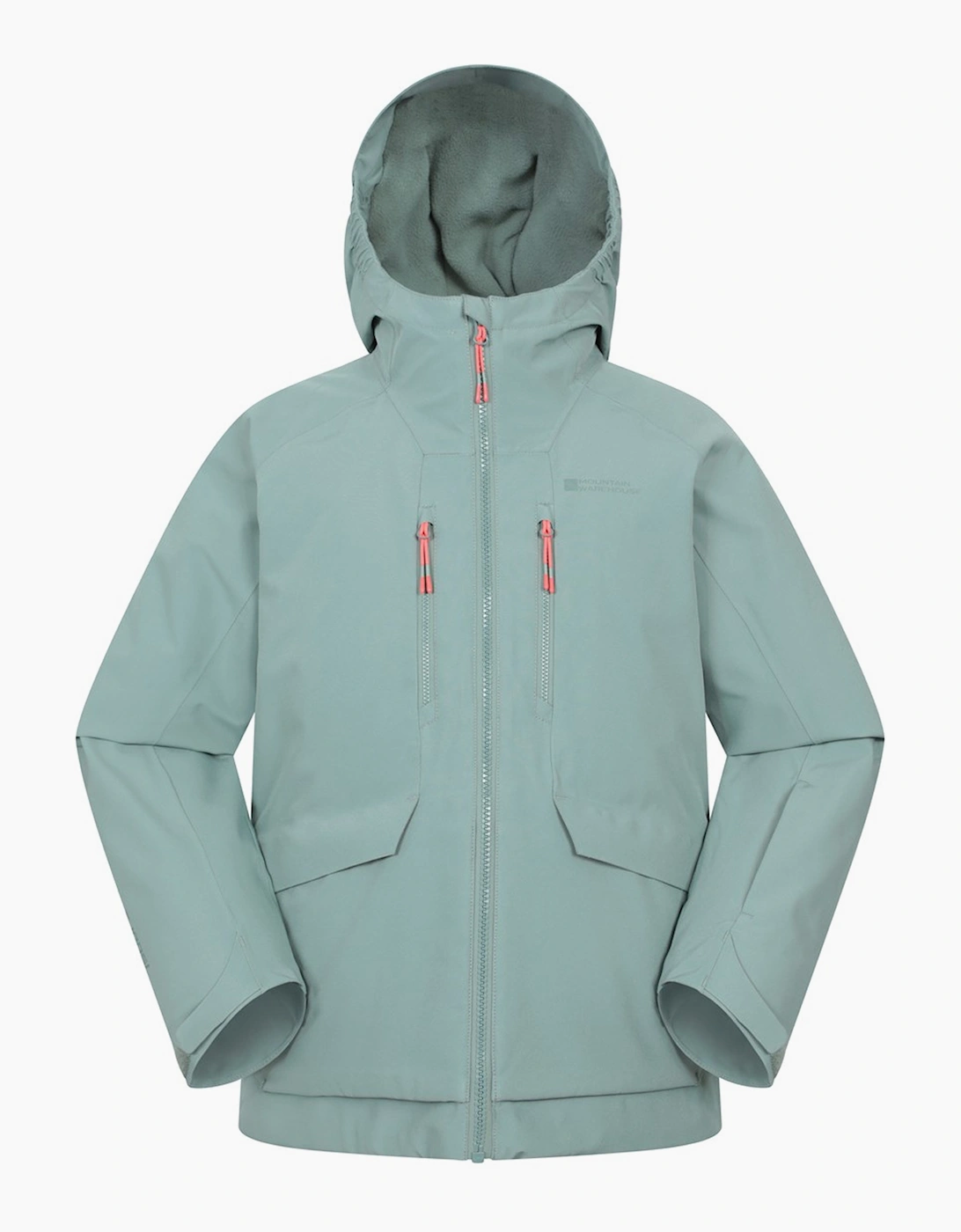 Mountain Warehouse Boys Green  Childrens/ Blizzard Extreme Waterproof Ski Jacket - Size 13 Years Kids