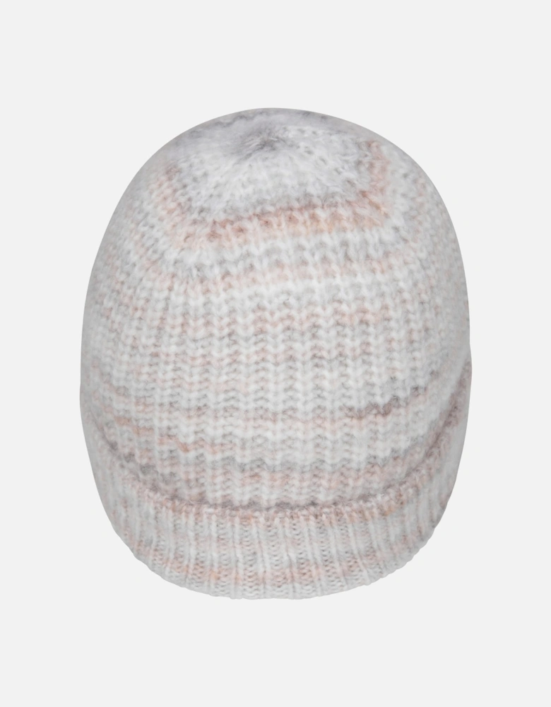 Womens/Ladies Space Dye Faux Fur Lined Beanie