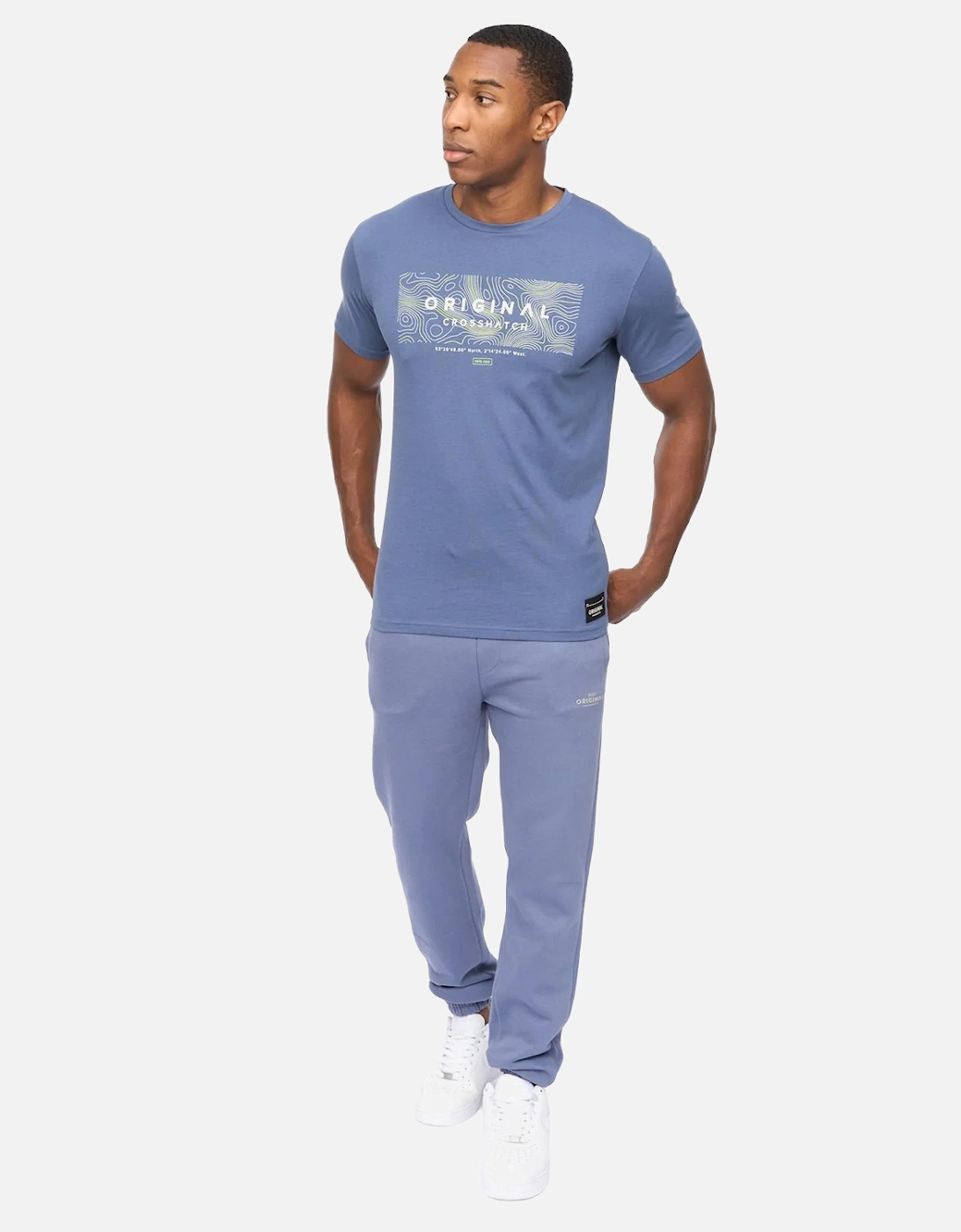 Mens Mappedout T-Shirt & Jogging Bottoms Set, 5 of 4