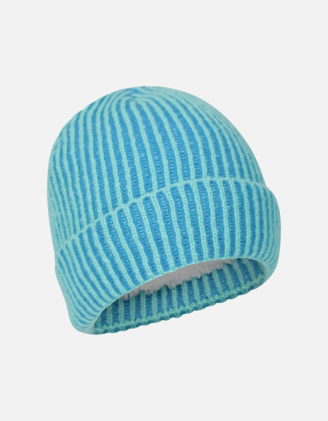 Childrens/Kids IsoTherm Faux Fur Lined Ribbed Beanie