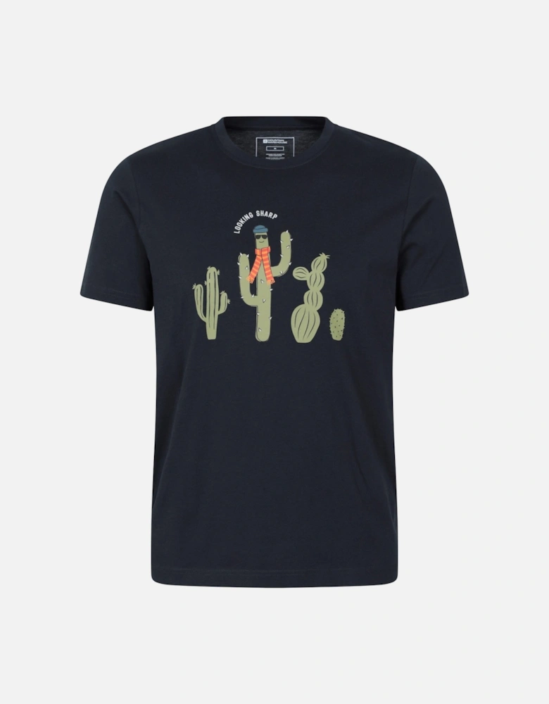 Mens Stay Sharp Graphic T-Shirt