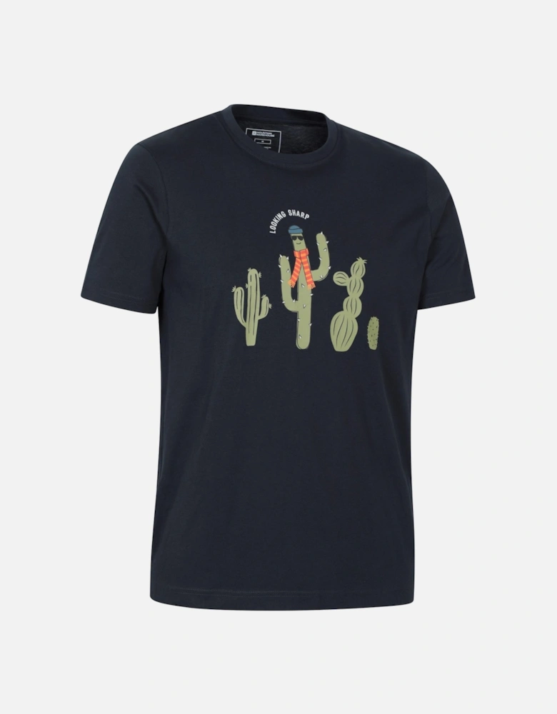 Mens Stay Sharp Graphic T-Shirt