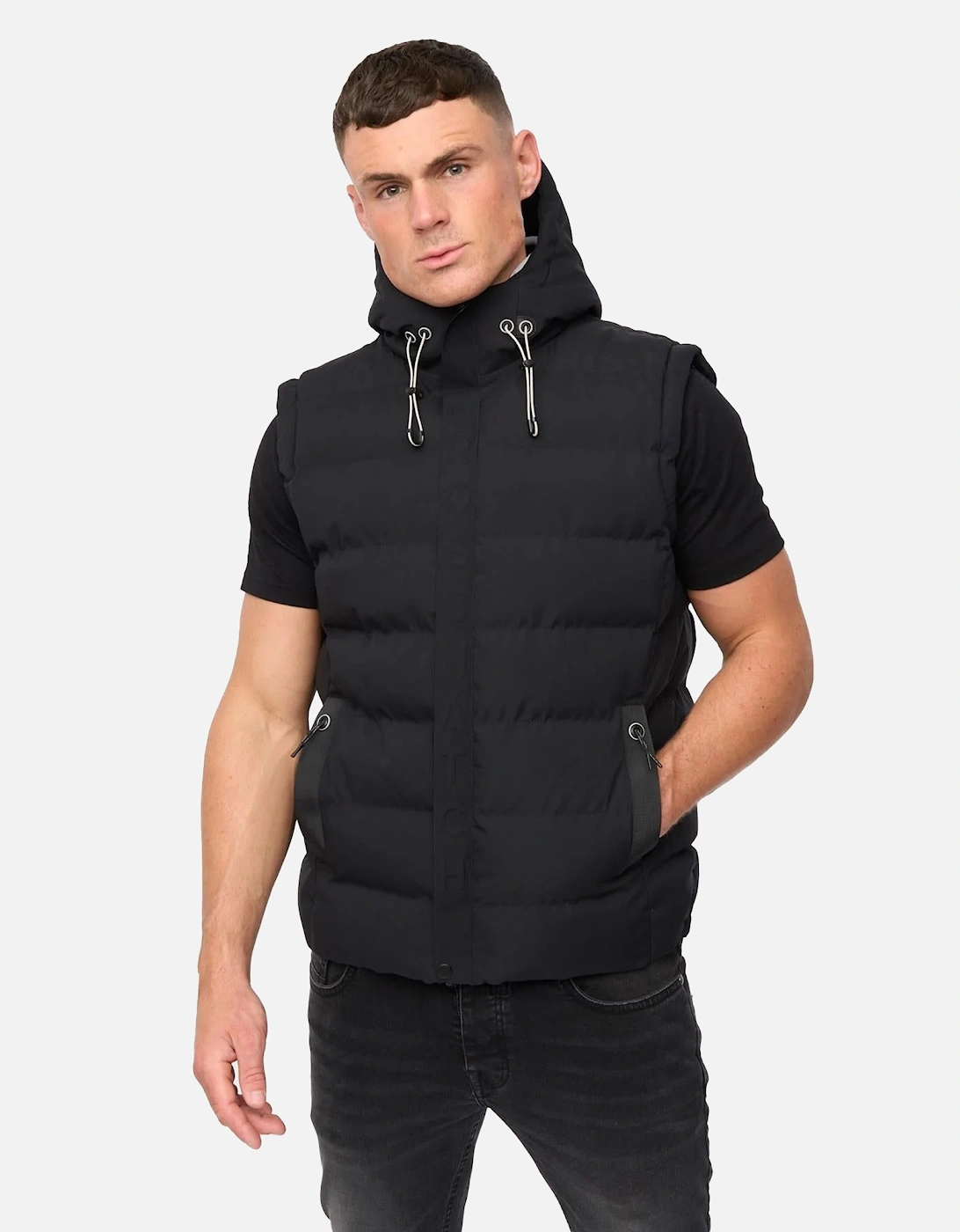Mens Kampleys Embossed Padded Gilet, 5 of 4