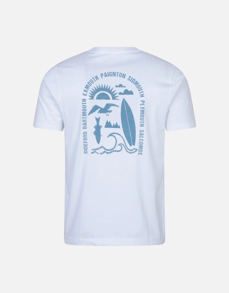 Mens Devon Graphic Short-Sleeved T-Shirt