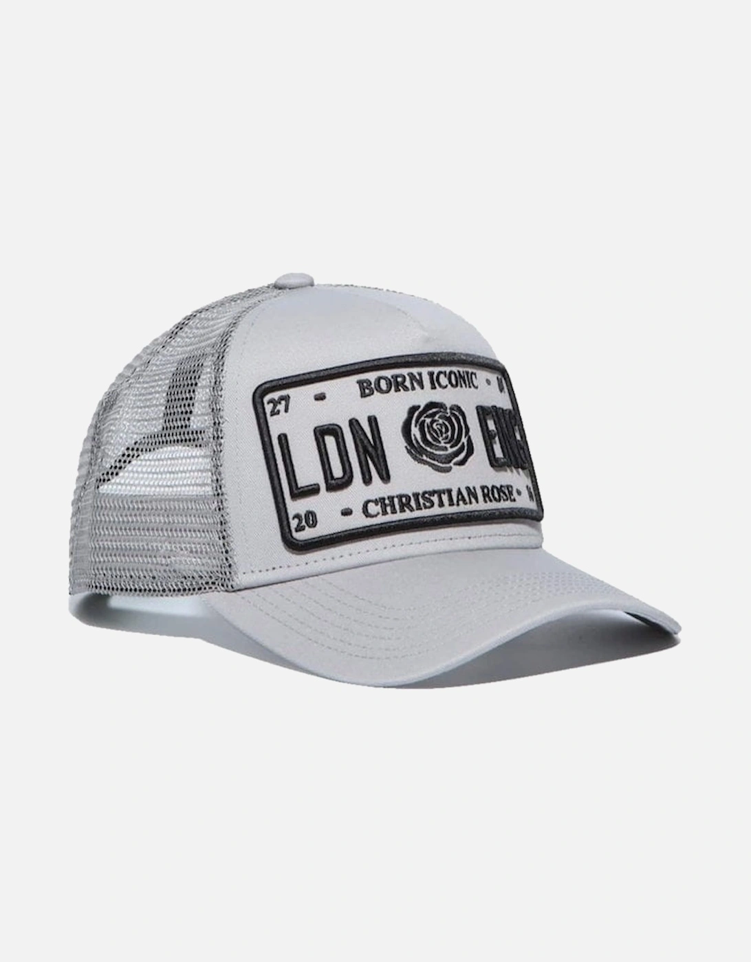 Iconic plate trucker cap - Stone Grey / Black, 2 of 1