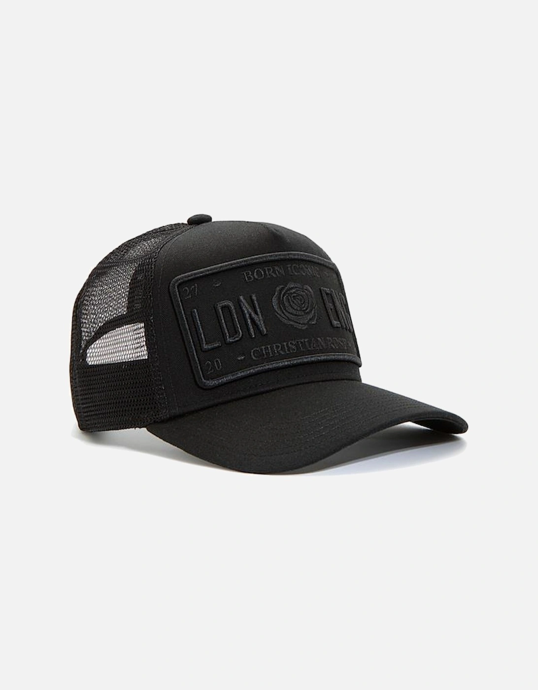 Iconic plate trucker cap - Black/Black, 2 of 1