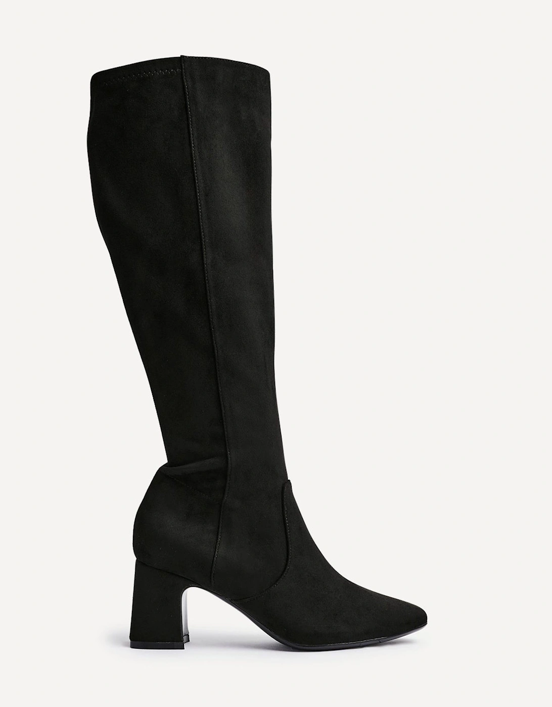 Slate Black Faux Suede Knee High Boot, 2 of 1