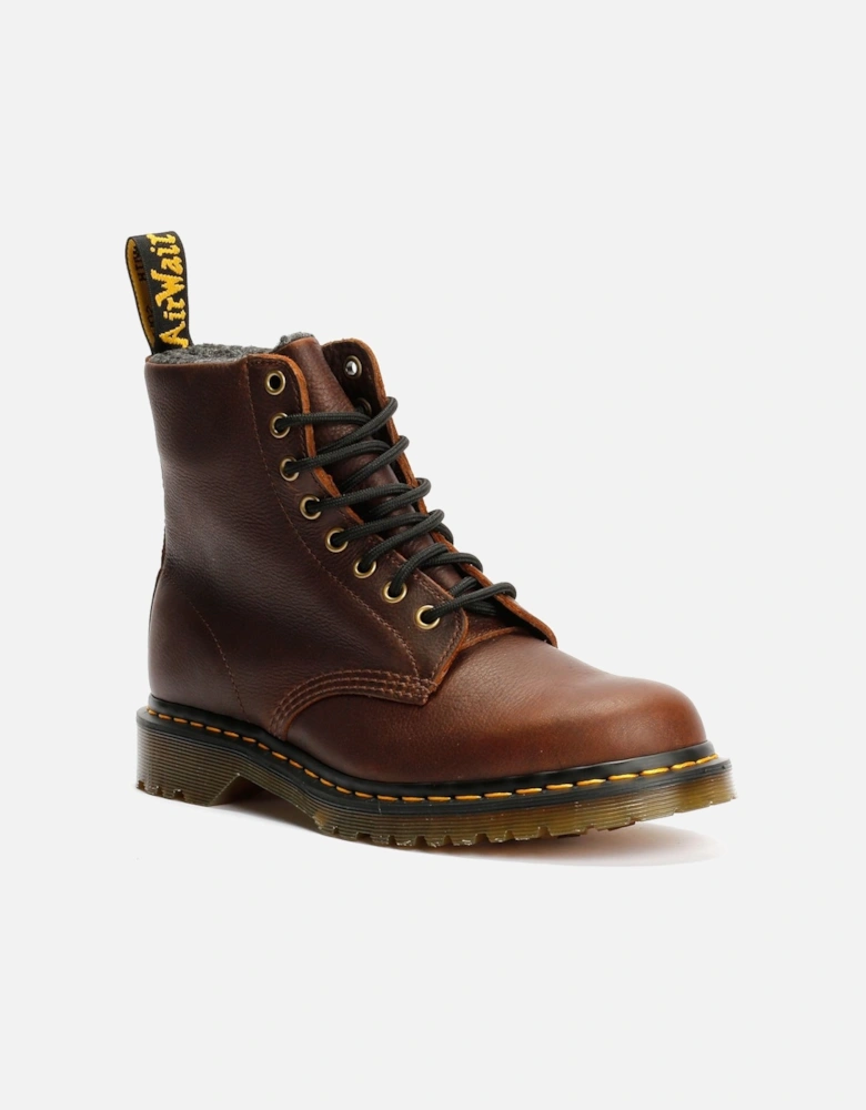 Dr. Martens 1460 Pascal Warm Lined 8 Eye Leather Dark Brown Boots
