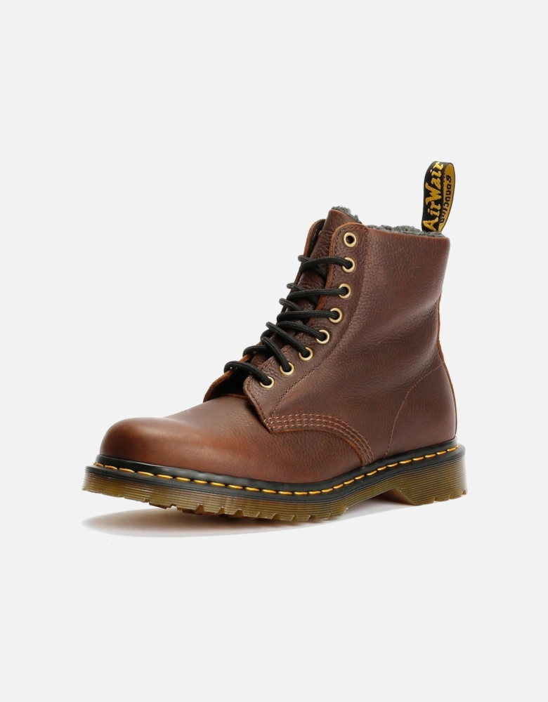 Dr. Martens 1460 Pascal Warm Lined 8 Eye Leather Dark Brown Boots