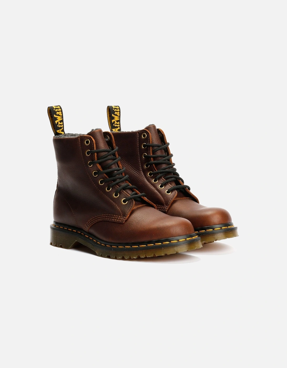 Dr. Martens 1460 Pascal Warm Lined 8 Eye Leather Dark Brown Boots, 9 of 8