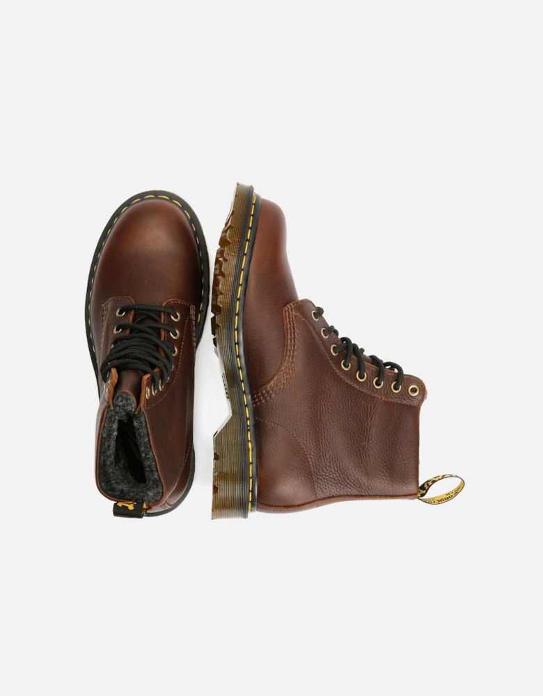 Dr. Martens 1460 Pascal Warm Lined 8 Eye Leather Dark Brown Boots