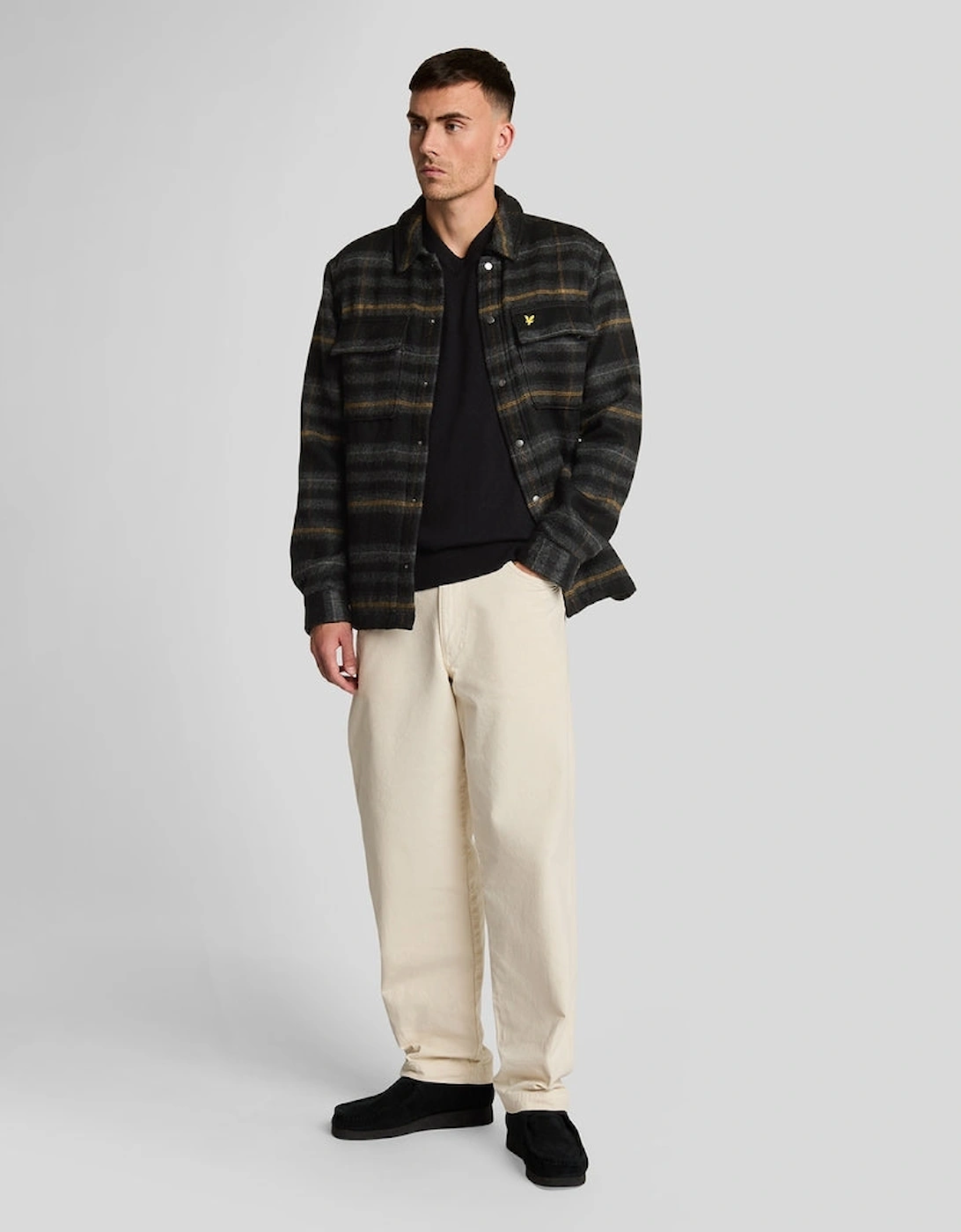 Cotton Merino V Neck Jumper