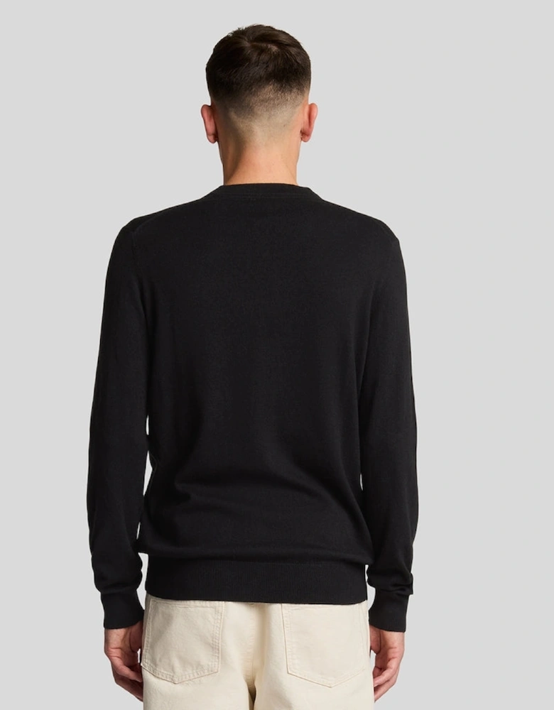 Cotton Merino V Neck Jumper