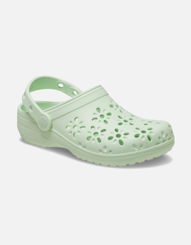 Junior Classic Floral Cut Out Clog