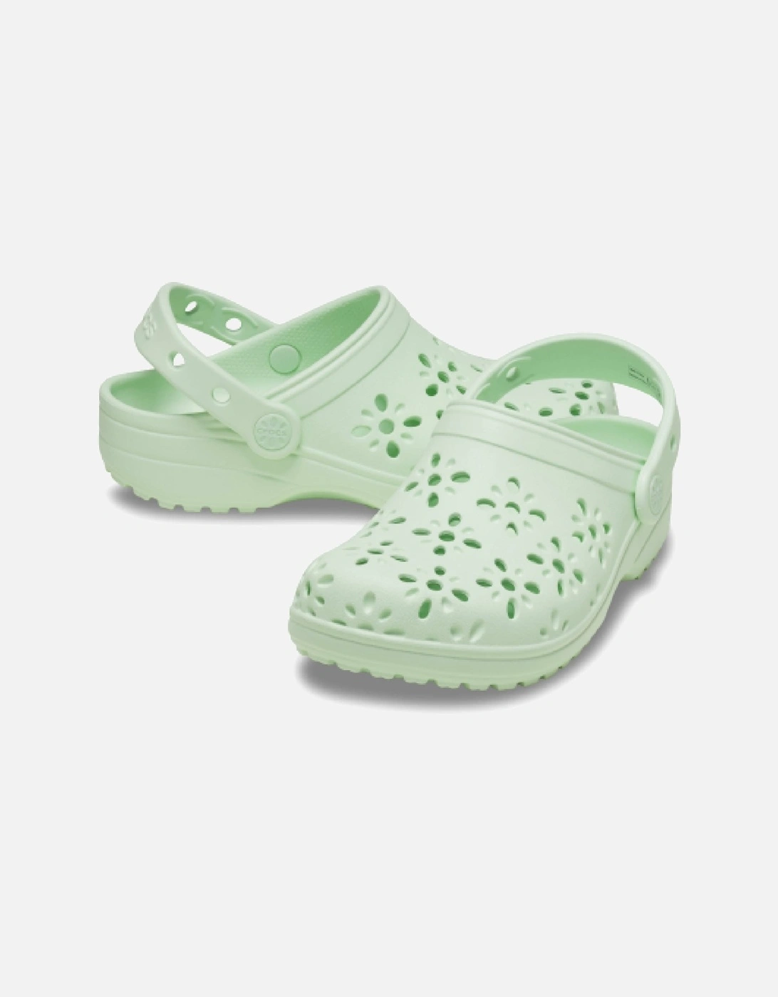 Junior Classic Floral Cut Out Clog