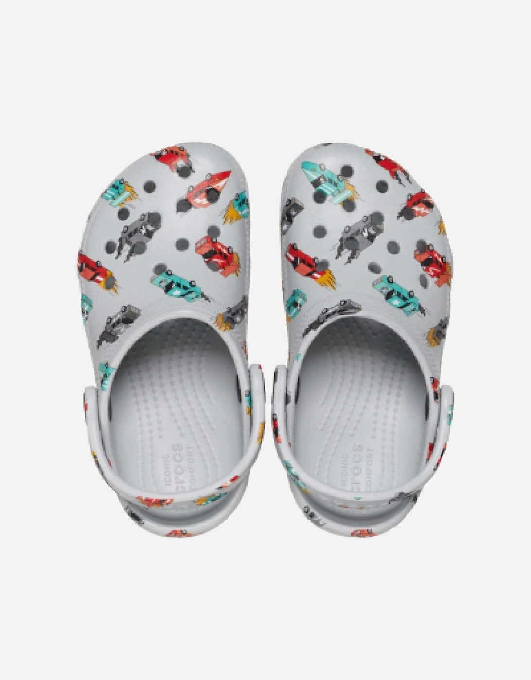 Junior Classic Race Cars Graphic Clog