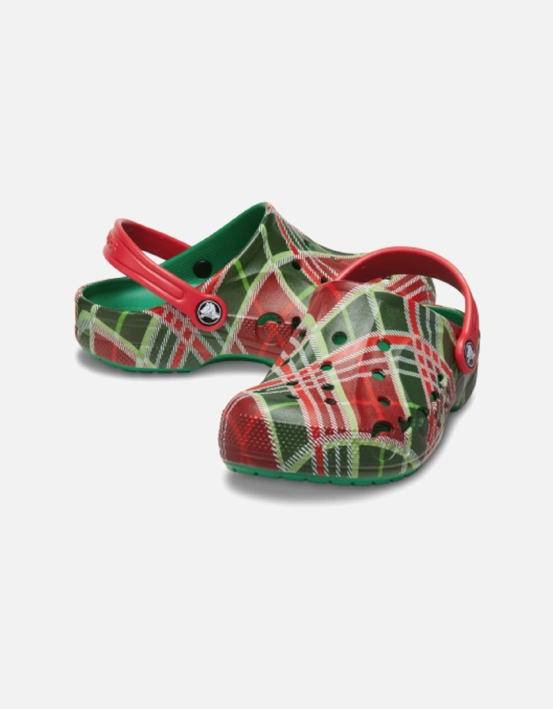 Junior Baya Holiday Plaid Clog