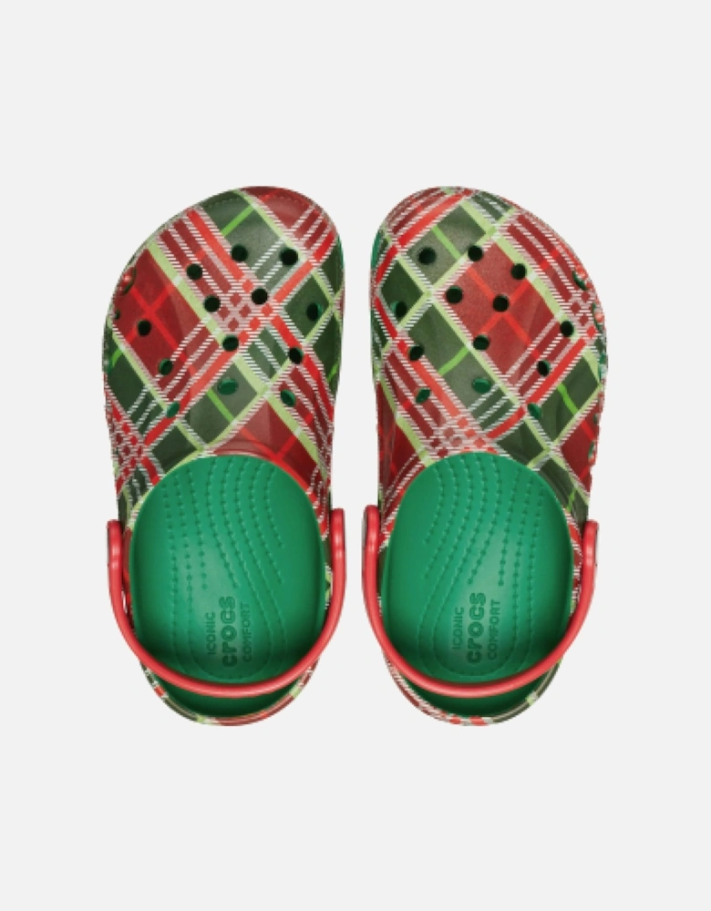 Junior Baya Holiday Plaid Clog