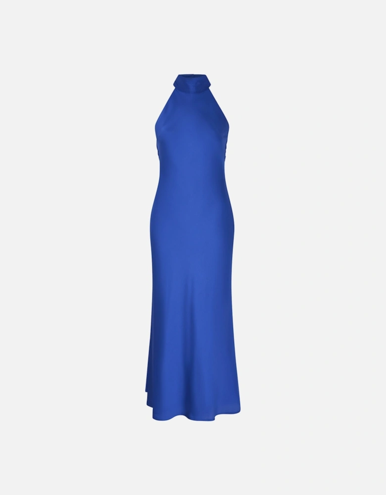 Seychelles Drape Back Detail Dress in Navy
